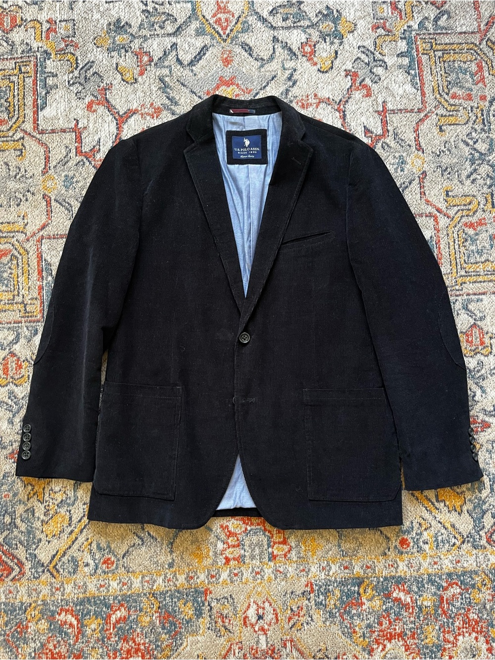 U.S. Polo Assn. Black Corduroy Sport Coat